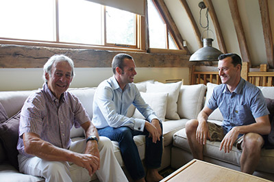 Image of JCAD's founder John Crawford and sons, Tim and Damian.